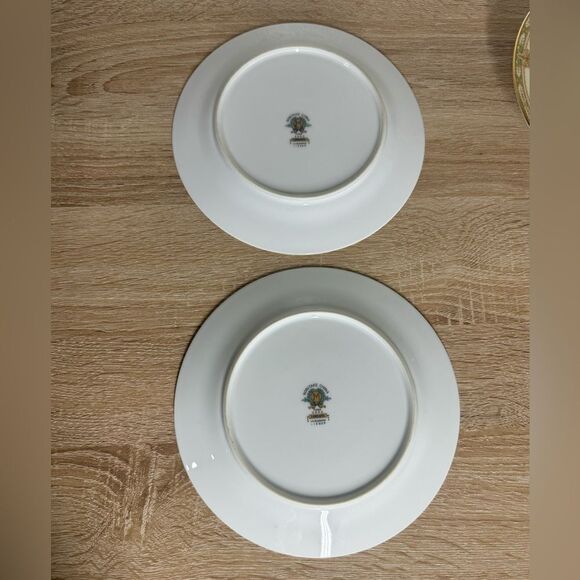 Vintage Lorento By Noritake Japan Lot Of Two Dinner & One Soup Plates - Picture 9 of 11